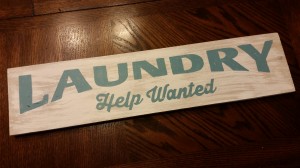 Laundry Help Wanted